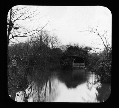 <em>"Views: U.S., Brooklyn. Brooklyn, Prospect Park. View 040: Arbor on the lake shore."</em>, 1899. Lantern slide 3.25x4in, 3.25 x 4 in. Brooklyn Museum, CHART_2011. (Photo: J.W. Davis, S10_21_US_Brooklyn_Brooklyn_Prospect_Park040.jpg