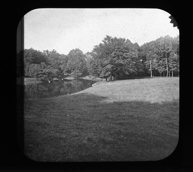 <em>"Views: U.S., Brooklyn. Brooklyn, Prospect Park. View 042: Meadow."</em>. Lantern slide 3.25x4in, 3.25 x 4 in. Brooklyn Museum, CHART_2011. (Photo: Gould W. Hart, S10_21_US_Brooklyn_Brooklyn_Prospect_Park042.jpg