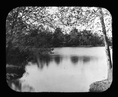 <em>"Views: U.S., Brooklyn. Brooklyn, Prospect Park. View 053: View of the lake (islands and lake)."</em>, 1899. Lantern slide 3.25x4in, 3.25 x 4 in. Brooklyn Museum, CHART_2011. (Photo: J.W. Davis, S10_21_US_Brooklyn_Brooklyn_Prospect_Park053.jpg