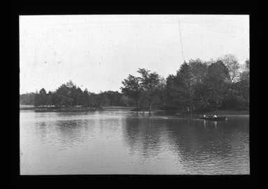 <em>"Views: U.S., Brooklyn. Brooklyn, Prospect Park. View 055: View of the lake."</em>, 1896. Lantern slide 3.25x4in, 3.25 x 4 in. Brooklyn Museum, CHART_2011. (Photo: Charles H. Morse, S10_21_US_Brooklyn_Brooklyn_Prospect_Park055.jpg