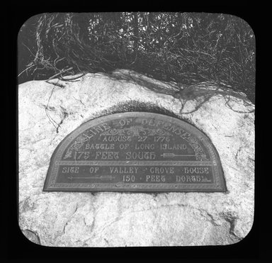 <em>"Views: U.S., Brooklyn. Brooklyn, Prospect Park. View 058: Monument - In Battle Pass Prospect Park."</em>. Lantern slide 3.25x4in, 3.25 x 4 in. Brooklyn Museum, CHART_2011. (Photo: W.H. Coughlin, S10_21_US_Brooklyn_Brooklyn_Prospect_Park058.jpg