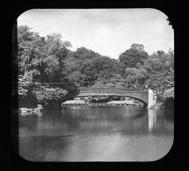 <em>"Views: U.S., Brooklyn. Brooklyn, Prospect Park. View 065: Bridge."</em>. Lantern slide 3.25x4in, 3.25 x 4 in. Brooklyn Museum, CHART_2011. (Photo: Gould W. Hart, S10_21_US_Brooklyn_Brooklyn_Prospect_Park065.jpg