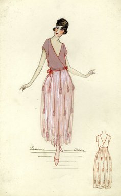 <em>"Henri Bendel Fashion and Costume Sketch Collection. Sketch HB 32-29."</em>. Printed material. Brooklyn Museum. (SC01.1_Bendel_Collection_HB_032-039_1919.jpg