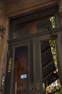 <em>"Ortner Home, 272 Berkeley Place, Brooklyn, NY. External front doors."</em>, 2012. Born digital. Brooklyn Museum, CHART_2013. (Photo: Brooklyn Museum, SC05_Ortner_Home_272_Berkeley_Place_20120807_DIG_09_Cat_Guzman_photo.jpg