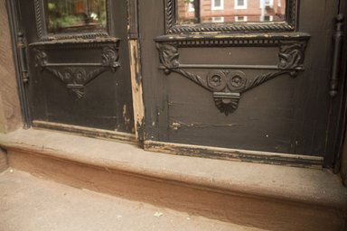 <em>"Ortner Home, 272 Berkeley Place, Brooklyn, NY. Detail of front doors: classical applied ornament."</em>, 2012. Born digital. Brooklyn Museum, CHART_2013. (Photo: Brooklyn Museum, SC05_Ortner_Home_272_Berkeley_Place_20120807_DIG_11_Cat_Guzman_photo.jpg