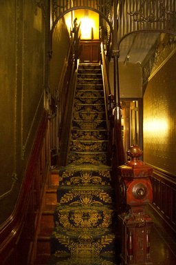 <em>"Ortner Home, 272 Berkeley Place, Brooklyn, NY. Parlor-floor stairs and newel post."</em>, 2012. Born digital. Brooklyn Museum, CHART_2013. (Photo: Brooklyn Museum, SC05_Ortner_Home_272_Berkeley_Place_20120807_DIG_18_Cat_Guzman_photo.jpg