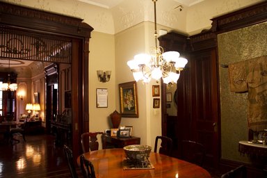 <em>"Ortner Home, 272 Berkeley Place, Brooklyn, NY. Dining room."</em>, 2012. Born digital. Brooklyn Museum, CHART_2013. (Photo: Brooklyn Museum, SC05_Ortner_Home_272_Berkeley_Place_20120807_DIG_44_Cat_Guzman_photo.jpg