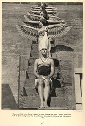 <em>"Shawn as Osiris in the Dance Pageant of Egypt, Greece, and India."</em>. Printed material. Brooklyn Museum. (GV1785_Sh2_D81_Dreier_Shawn_p75.jpg