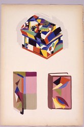 <em>"Russian box"</em>, 1925?. Color transparency, 4x5in. Brooklyn Museum. (N200_D3751_L83_Delaunay_pl17.jpg