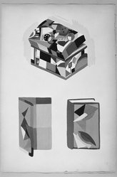 <em>"Russian box"</em>, 1925?. Bw negative 4x5in. Brooklyn Museum. (N200_D3751_L83_Delaunay_pl17_bw.jpg