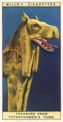 <em>"Treasure from Tutankhamen's Tomb"</em>. Printed material. Brooklyn Museum. (N328_Z1_W37_Cigarette_Card_Treasure_from_Tuts_Tomb.jpg
