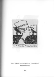<em>"Bianca Najork"</em>. Printed material. Brooklyn Museum. (N386_In3_B626_Blum_Exlibris_p049_Abb29.jpg