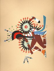 <em>"Kiowa Indian art"</em>. Printed material. Brooklyn Museum. (ND1512_J15_Jacobson_Kiowa_pl08.jpg