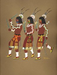<em>"Kiowa Indian art"</em>. Printed material. Brooklyn Museum. (ND1512_J15_Jacobson_Kiowa_pl19.jpg