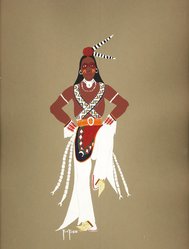 <em>"Kiowa Indian art"</em>. Printed material. Brooklyn Museum. (ND1512_J15_Jacobson_Kiowa_pl27.jpg
