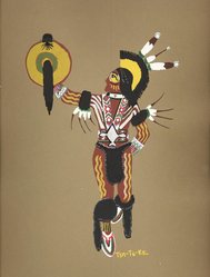 <em>"Kiowa Indian art"</em>. Printed material. Brooklyn Museum. (ND1512_J15_Jacobson_Kiowa_pl29.jpg
