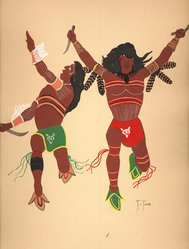 <em>"Kiowa Indian art"</em>. Printed material. Brooklyn Museum. (ND1512_J15_Jacobson_Kiowa_pl30.jpg