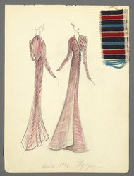 <em>"Evening Dress, Elizabeth Hawes, 'Negligee', 1934. (Hawes Collection, Box #6, Folder #1, vol. 4, 1934)"</em>, 1934. Printed material. Brooklyn Museum. (SC01.1_box006-01_vol04_no08_Hawes_negligee_1934_84.60.13_SL1.jpg