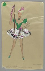 <em>"Fashion and Costume Sketch Collection. René Hubert sketch, Jane Haver in 'Irish Eyes Are Smiling,' n.d."</em>. Printed material. Brooklyn Museum. (Photo: Brooklyn Museum, SC01.1_box016-4_Hubert_Irish_Eyes_Are_Smiling_Jane_Haver_PS2.jpg