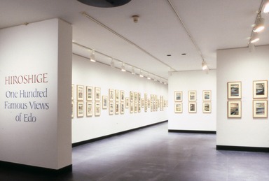 Curator's Choice: Hiroshige. One Hundred Famous Views of Edo. [09/23/1987 - 11/30/1987]. Installation view.