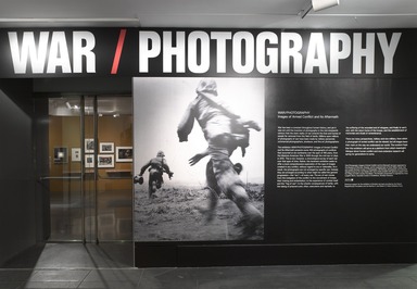 WAR/PHOTOGRAPHY: Images of Armed Conflict and Its Aftermath, November 8, 2013 through February 2, 2014 (Image: DIG_E_2013_War_Photography_01_PS4.jpg Brooklyn Museum photograph, 2013)