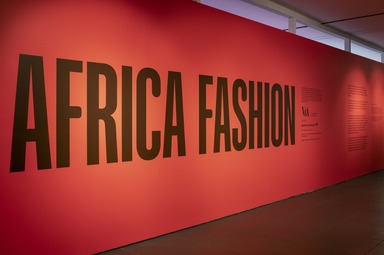 Installation view, Africa Fashion. Brooklyn Museum, June 23, 2023 - October 22, 2023. (Photo: Danny Perez)
