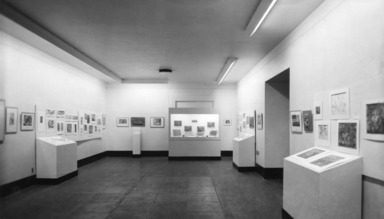 Abstractions: Woodblock Color Prints of Louis Schanker. [10/01/1943 - 11/07/1943]. Installation view.