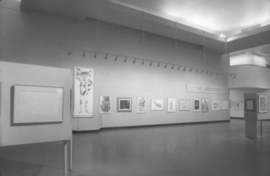 Golden Years of American Drawings, 1905-1956, January 22, 1957 through March 17, 1957 (Image: PDP_E1957i001.jpg Brooklyn Museum photograph, 1957)