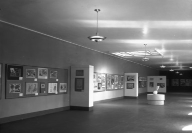Child Art Exhibition. [--/--/1935 - --/--/1935]. Installation view.