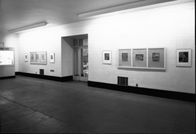 Serigraphs by Henry Mark. [01/14/1945 - 03/11/1945]. Installation view.