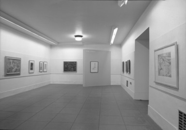 Paintings by Karl Schrag. [02/09/1960 - 03/06/1960]. Installation view.
