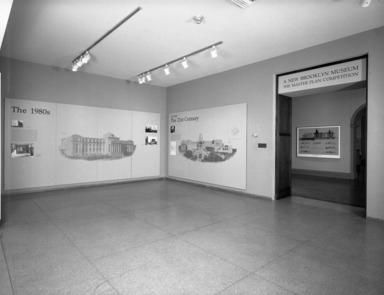 A New Brooklyn Museum: The Master Plan Competition. [03/11/1988 - 09/05/1988]. Installation view: the 1980s; toward the 21st century.