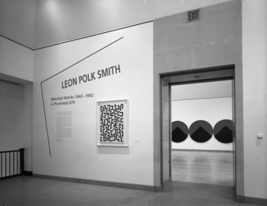 Leon Polk Smith: Selected Works, 1943-1992. [02/19/1993 - 01/02/1994]. Installation view.