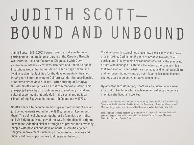 unbound judith scott