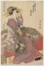 Hananoto of the Ebiya in Kyō-machi itchōme, from the series Songs of the Four Seasons in the Pleasure Quarters