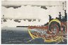 Fishing-boats hooking Bonito in the Chōshi Bay in the Shimōsa Province, from an untitled series of nine landscapes