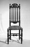 Baluster Back Chair With Carved Cresting