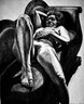 Reclining Nude on Green Couch