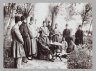 Mozaffar al-Din Shah and Attendants Seated in a Garden,  One of 274 Vintage Photographs