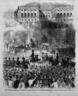 The Inaugural Procession at Washington Passing the Gate of the Capitol Grounds