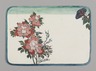 Small Card Decorated with Chrysanthemums and Morning Glory