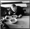 Omsk Prison Colony, Omsk, Russia 2001, Prisoner with Bowl of Soup