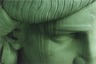 Detail of a Face of the Statue of Liberty