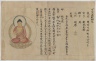 Manuscript and Image of Buddha