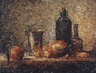 Seville Orange, Silver Goblet, Apples, Pear and Two Bottles, after Chardin (Pictures of Magazines)