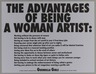 The Advantages of Being a Woman Artist