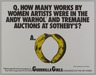 How Many Works by Women Artists Were in the Andy Warhol* and Tremaine Auctions at Sotheby's?