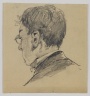 [Untitled] (Sketch of Back of Man's Head)