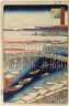 Nihonbashi, Clearing After Snow, No. 1 in One Hundred Famous Views of Edo