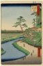 Basho's Hermitage and Camellia Hill on the Kanda Aqueduct at Sekiguchi, No. 40 in One Hundred Famous Views of Edo